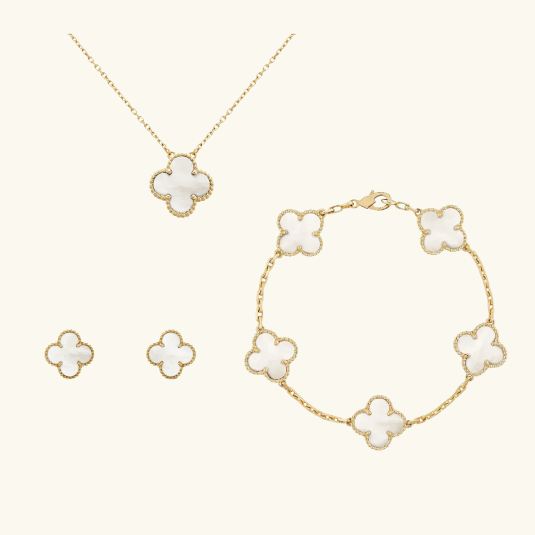 CLOVER | Premium Gold-Weiß-Set